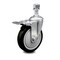 Service Caster 5 Inch Black Polyurethane Swivel 12mm Stem Caster with Total Lock Brake SCC SCC-TSTTL20S514-PPUB-BLK-M1215 - alternate 1